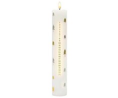 Sirius Sille Świeca kalendarzowa Ø5xH29,8cm auksinė/sidabrinė drzewa