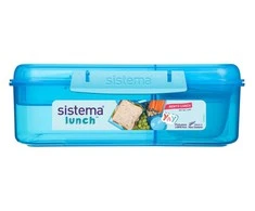 Sistema 1,65 l Bento pietų butelis, mėlynas