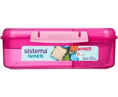 Sistema Sistema 1,65L Bento Lunch Rožinė
