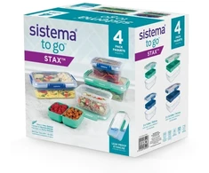 Sistema Sistema - Club 4 Pack Stax To Go 2.2L