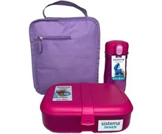 Sistema LunchTime 3 Pack - Rožinė/Violetinė