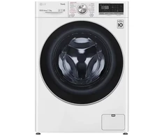 Skalbimo mašina LG F2DV5S7S1E, Front-load, Freestanding, Baltas, Left, Mygtukai, Rotary, LED