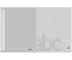 Hamelin Bloknotas Bantex, 17 x 21 cm, 8 x 3 eilutės (5+7+5 mm), pilkas, 20 vnt.