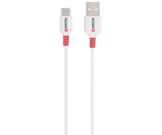 SKROSS USB Kabelis USB-C 2.0 auf USB-A, 1,2m, baltas