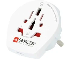 Skross Kelionės adapteris iš pasaulio į Europą – biriems (baltas)