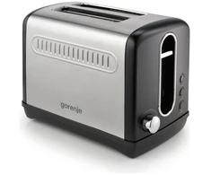Skrudintuvas Gorenje T1100CLBK, 2 slice(s), Juodas, Mygtukai, 1100 W, 0.8 m, 295 mm