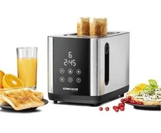 Skrudintuvas Rommelsbacher Rommelsbacher Toaster Sunny TO 850 (nerūdijantis plienas/juodas, 800 vatų, 2 skrudintos duonos riekelėms)