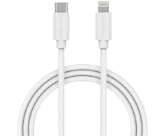 SMARTLINE Įkrovimo kabelis USB-C/Lightning baltas 100 cm