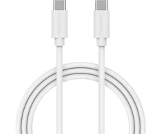 SMARTLINE Įkrovimo kabelis USB-C į USB-C baltas 100 cm