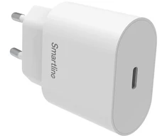SMARTLINE Sieninis įkroviklis USB-C PD 20 W baltas