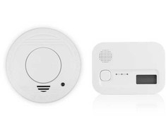 Smartwares FSE-19204 Priešgaisrinės saugos komplektas, 40 m², 85 dB, Balta, Baterija, 4,5 V