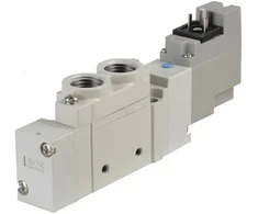 SMC PNEUMATIKOS MAGNETINIS VOŽTUVAS 5 ANGŲ MONO 24 VDC Tipas: SY7120-5YO-02F-Q