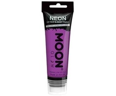 Smiffys Violetiniai neoniniai UV kūno ir veido dažai, 75 ml.