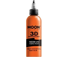 Smiffys Neoninės oranžinės spalvos UV dažai audiniams, 125 ml