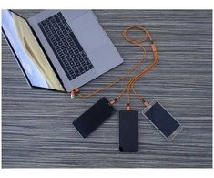 Kabelis USB Smrter USB-A + USB-C - USB-C 1.2 m Oranžinė (SMRTER_HYDRA_ULT_OR)