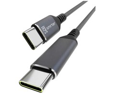 USB kabelis Smrter USB-C - USB-C 1 m juodas (SMRTER_SPEEDY100_M_AT)