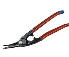Bahco lakštinio metalo žirklės 280 mm V lygios - 586d sb raudonos