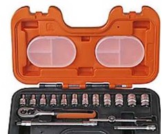 Sna Europe Denmark Bahco 1/4" galvučių rinkinys, 16 dalių - 4-13 mm galvutės, s160