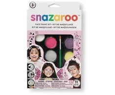 Snazaroo – veido dažų rinkinys 10 dalių ir idėjų knyga (791001)