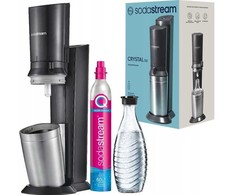SodaStream Crystal 3.0, Metal, Nerūdijantis plienas, Juodas, SodaStream 60 L Rožinis, 155 mm, 260 mm, 440 mm