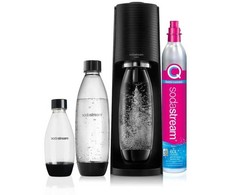 SodaStream „Terra Nero Value Pack“, Metalas, Plastikas, Polietileno tereftalatas (PET), Juoda, Plastikas, 133 mm, 195 mm, 430 mm