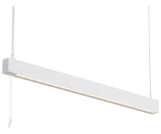 Solar Plus „Actor G2“ pakabinamas šviestuvas DP Baltas DIM II, 3000K/4000K, 5050–5650 lm, šviesos pasiskirstymas 30/70 ir 50/50, L80 100 000 val., esant 25 °C temperatūrai