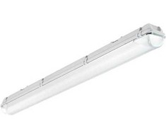 Solar Plus „Alhama Empty“ 1 vamzdelio šviestuvas, paruoštas 600 mm LED vamzdeliui, poliesterio gaubtas, plastikinis laikiklis