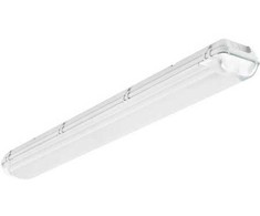 Solar Plus „Alhama Empty“ 2 vamzdelių šviestuvas, paruoštas 1500 mm LED vamzdeliui, poliesterio gaubtas, plastikinis laikiklis
