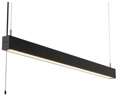 Solar Plus Biuro apšvietimas „Actor Basic Pendant MP 840 Juodas“, 5050 lm, Ra80, 3SDCM, 50/50 šviesos pasiskirstymas, reguliuojamas laidas, 46 W