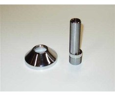 Arimex „Csslr Plus“ ekscentrinis srieginis sujungimas su 3/4" x 1/2" išoriniu ir 1/2" vidiniu sriegiu – 90 mm ilgis – įskaitant 3/4" chromuotą rozetę