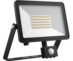 Solar Plus FOX FLOODLIGHT 50W 5500LM 3000K PIR SORT inkl. 0,5m. kabelis