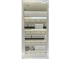 Solar Plus Grupinė plokštė, iš anksto surinkta, Gamma 4R, balta, HPFI 40A 30mA, 3C10 2P, 1xC10/30mA 2P, 3xC16 4P, 1xTransient