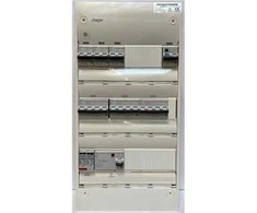 Solar Plus Grupinė plokštė, iš anksto surinkta, Gamma 3R, balta, HPFI 40A 30mA, 3C10 2P, 1xC10/30mA 2P, 3xC16 4P, 1xTransient