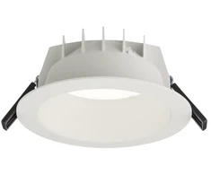 Solar Plus Inverso II įmontuojamas prožektorius, 8-16 W, 1000-2000 lm, 3000 K, CRI 80, 95°, baltas, Ø x a 185 x 80 mm, lubų išpjova 150 mm