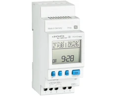 Solar Plus Skaitmeninis kontaktinis laikmatis ASTRO, DIN bėgelio (2 moduliai, 35 mm pločio), Dienos laikmatis, 1 kanalas, programuojamas su NFC programėle (Save'n Carry)