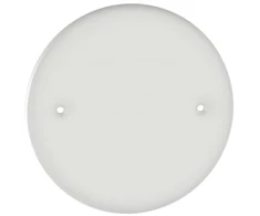 Solar Plus Dangtelis priekinėms, įmūrinėms ir įbetonuojamoms dėžutėms, baltos spalvos, Ø90, centras 60 mm. Varžtiniam tvirtinimui
