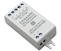 Solar Plus Lankstus belaidžio valdymo modulis. „Casambi PWM4“, keturi nepriklausomi išėjimai vienos spalvos, RGB, RGBW ir TW valdymui.