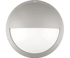 Solar Plus Moon Public EYE, 550 lm, 16 W 3000 K–4000 K, integruotas LED modulis jungiamas tiesiogiai prie 230 V, IP65, pilka