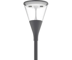 Solar Plus Noa Park 30W 4200lm 3000K DALI DB 703 (Antracitas) C5 Simetrinis KL.II IP65 IK09, su ø60mm jungė, 6 metrų kabelis