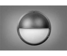 Sieninis šviestuvas Solar Plus „Ocus“ pusės šešėlio formos 12 W LED šviestuvas, 6–12 W, 3000–3500–4000 K, mikrobangų jutiklis, RAL7024 – PROFESIONALUS
