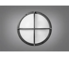 Sieninis šviestuvas Solar Plus Ocus Kryds 12W LED 6W-12W, 3000-3500-4000K, Mikrobølge Sensor, RAL7024 - PROFESSIONEL