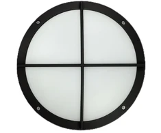 Solar Plus OKO Cross 6W/12W 530lm-920lm 3000K-4000K IK10 IP65 C4 juodas