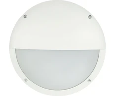 Solar Plus OKO kryžminis pusapvalis šviestuvas E27 IK10 IP65 C4 baltas