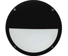 Solar Plus OKO pusapsauginis šviestuvas 6W/12W 330lm-520lm 3000K-4000K IK10 IP65 C4 juodas