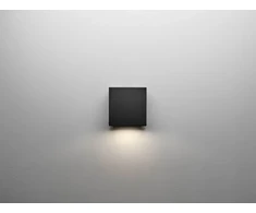 Solar Plus „Pixo S I Sort“ 2700 K/3000 K/4000 K, 280–940 lm, 3,5–11 W, 90° sklaida, IP65, IK10. Įtampos matuoklis L80 100 000 t