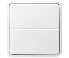 Solar Plus Belaidis 2 mygtukų jungiklis, veikiantis su ABB-free@home, tinka Fuga sistemai ir paverčia jūsų esamą instaliaciją išmaniuoju namu.
