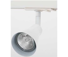 Solar Plus „Vento Conic“ taškinis šviestuvas su GU10 ir 1 fazės adapteriu, baltos spalvos