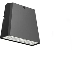 Solar Plus WALLPAK 196x186x96mm. 20W 2400LM 4000K CRI80 asimetrinis IP66 IK08 juodas C3