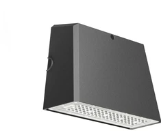 Solar Plus WALLPAK 282x205x125mm. 40W 4800LM 4000K CRI80 asimetrinis IP66 IK08 juodas C3