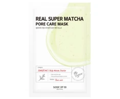 SOME BY MI Real Super Matcha Pore Care Mask - poras prižiūrinti lakštinė kaukė su matcha, 1 vnt.